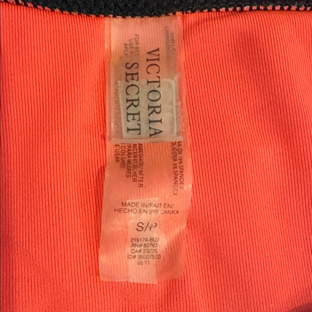 Victoria's Secret multi color neon triangle top bikini full coverage bottom- S/P - Picture 4 of 8